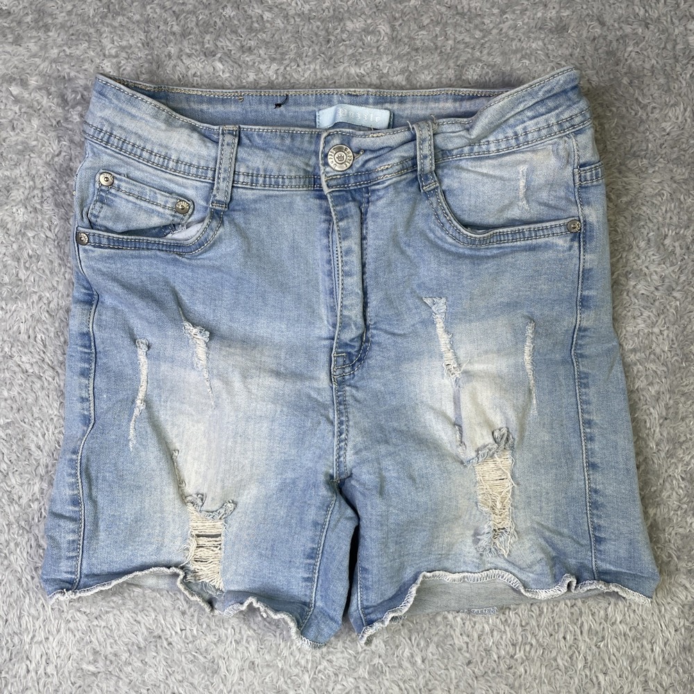 Puzzle Women's Distressed Cutoff Light WashJeans Shorts Size 5/6